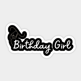 Happy birthday girl shirt gift Sticker